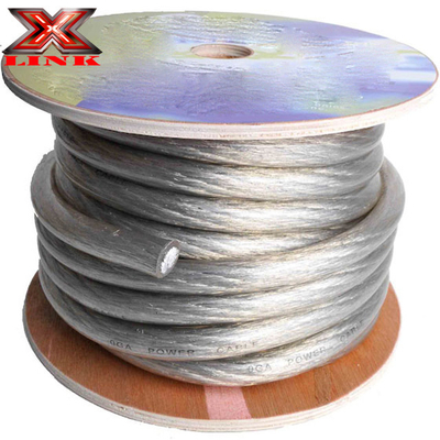 مقاوم للماء OFC 4 AWG ضخم الحجم 1/0 مقياس السيارات السمعية سلك الطاقة للأداء