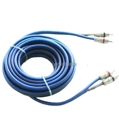 5m Gold Connector CCA Conductor Audio bulk كابل RCA لسيارة نظام المنزل التكامل الصوتي