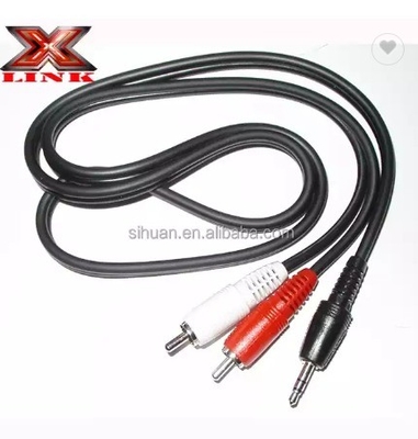 5m Gold Connector CCA Conductor Audio bulk كابل RCA لسيارة نظام المنزل التكامل الصوتي