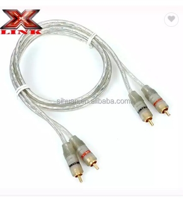 5m Gold Connector CCA Conductor Audio bulk كابل RCA لسيارة نظام المنزل التكامل الصوتي