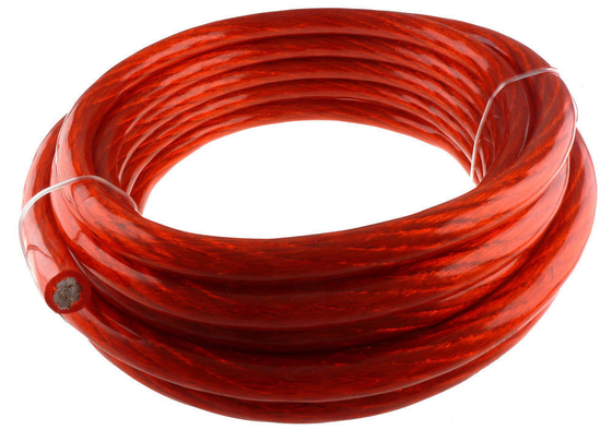 كابل الطاقة الأزرق / الأسود الشفاف 2 GA AWG OFC CCA لتثبيت مكبر صوت السيارة