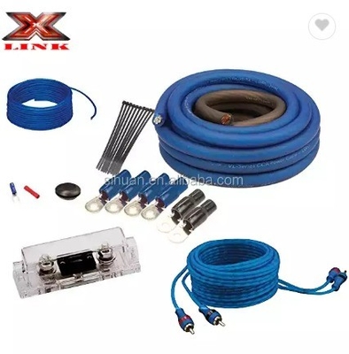 2000W-4000W 4 مقياس CCA كيت مكبرات الأسلاك رجل إلى رجل موصل لتركيب صوت السيارة