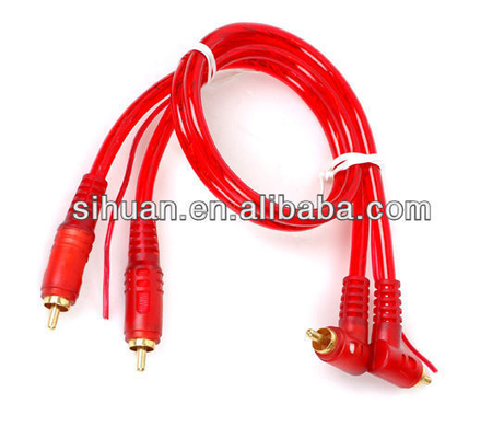 كابل صوتي RCA بنظام OFC 100% Copper Conductor 2 Channel للسيارات والمنزل