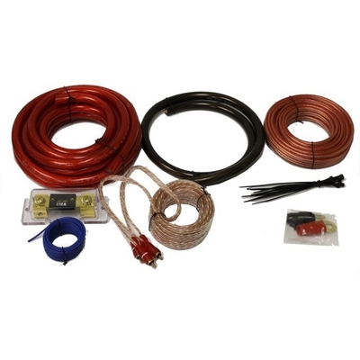 سترة بي.في.سي 0 4 8 10awg مقياس المقياس مجموعة الأسلاك مكبر السيارات السيارات مع نوع رابط RCA