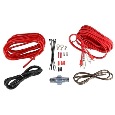 سترة بي.في.سي 0 4 8 10awg مقياس المقياس مجموعة الأسلاك مكبر السيارات السيارات مع نوع رابط RCA