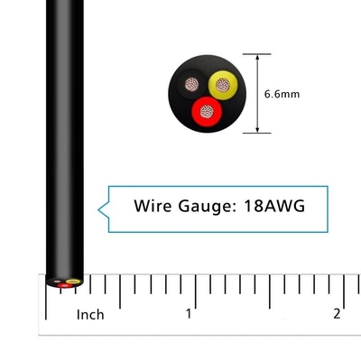 سلك النحاس العازل من البروتوكول البلاستيكي المتعدد الأبعاد 14 AWG للضوء LED منخفض الجهد والسيارات