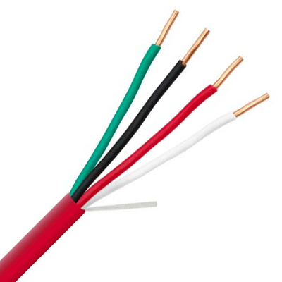 14 16 AWG 2 / C 4 / C الصلب 100٪ النحاس EWCS FPLP الكاملة محمية محمية للإنذار الحريق