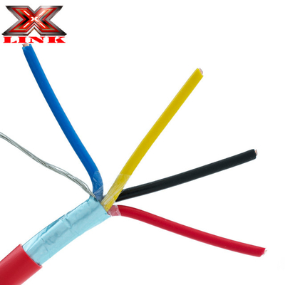 2 * 1.5mm مطاط السيليكون كابل إنذار الحريق للكشف عن الحريق الموثوق بها