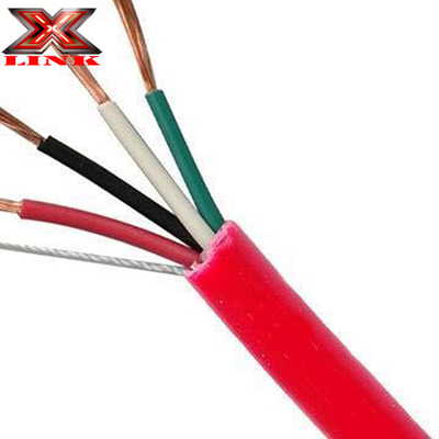 2 * 1.5mm مطاط السيليكون كابل إنذار الحريق للكشف عن الحريق الموثوق بها
