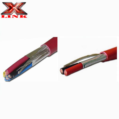 24AWG كابل أمني محمي من النحاس CCA المتعرج للإنذار عن الحريق داخل البناء