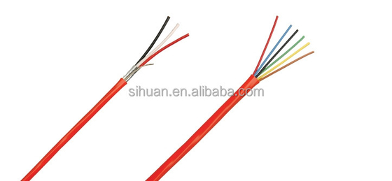 سلك إنذار الحريق FPLR الصلب CCA 18 AWG 2 / C 1000 Ft الحمراء الحاجز النحاسي