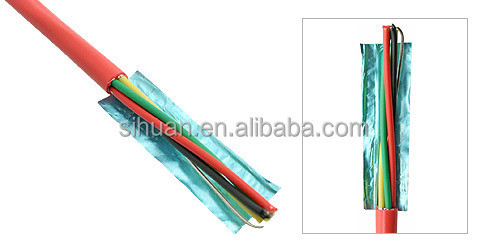 سلك إنذار الحريق FPLR الصلب CCA 18 AWG 2 / C 1000 Ft الحمراء الحاجز النحاسي