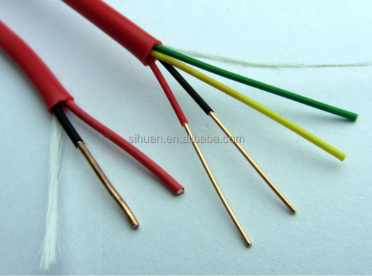 سلك إنذار الحريق FPLR الصلب CCA 18 AWG 2 / C 1000 Ft الحمراء الحاجز النحاسي