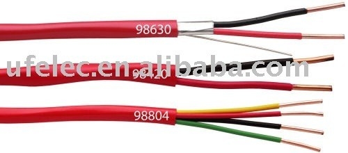 كابل إنذار الحريق مع شهادة CE 2c 4c 6c 1.5mm2 2.5mm2 0.80mm سلك نحاسي عارٍ