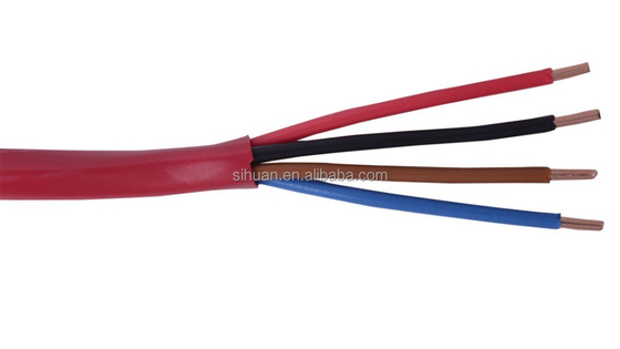 كابل إنذار الحريق مع شهادة CE 2c 4c 6c 1.5mm2 2.5mm2 0.80mm سلك نحاسي عارٍ