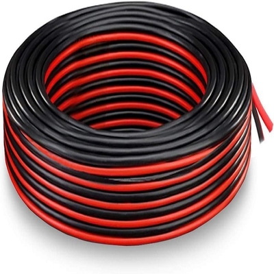 سلك مرن Ext 2pin 2 Color كابل أحمر أسود للشرائط LED السلك الكهربائي
