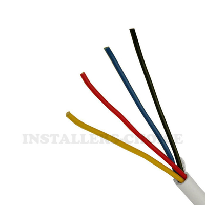 نظام إنذار الحريق المقاوم للنيران من النحاس المعزول من PVC السترة الحمراء 2 كابل إنذار