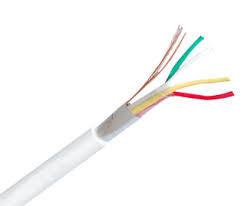 موصل نحاس عاري 2c 4c 8c 12c 20c كابل إنذار الحريق المتعرج مع عزل PVC