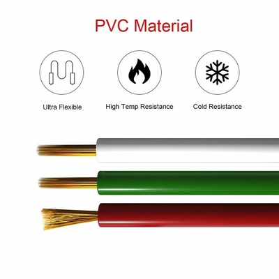 سلك تمديد مرن للشريط LED 1618 مقياس PVC سترة RGBW RGB 3pin 4pin