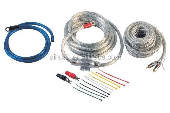 مجموعة تسجيل مكبرات السيارات ذات 4 مقاسات مع مادة عزل PVC وموصل CCA أو OFC