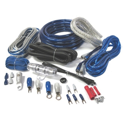 OFC Conductor 4ga ضخم الحجم 100% True Gauge AWG Car Audio Wiring Kit لمعجبي الصوت