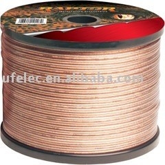 كابل مكبر الصوت الشفاف غير المحمي قطره خارجيه 3.0x6.0mm للصوت الاستثنائي
