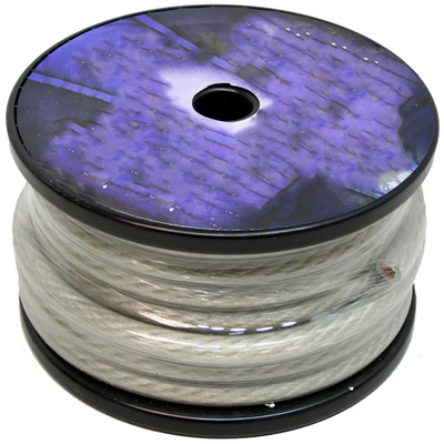 SAE J1128 القياسية 8AWG كابل الطاقة الصوتي للسيارات الأحمر الشفاف مع شهادة ISO9001