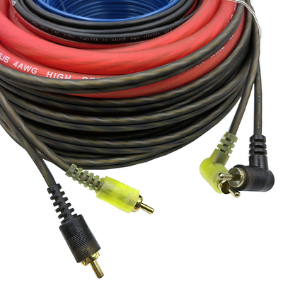 عازلة PVC 8AWG مجموعة كابل مكبر صوت السيارة مع الملحقات بسعر معقول