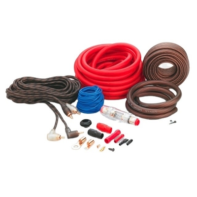 عازلة PVC 8AWG مجموعة كابل مكبر صوت السيارة مع الملحقات بسعر معقول