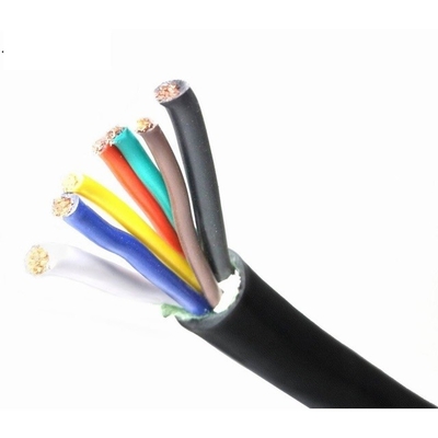 كابل الإضاءة 7 Core Black Jacket 5C Way Pin Trailer مع موصل نحاس مُحَمَّل