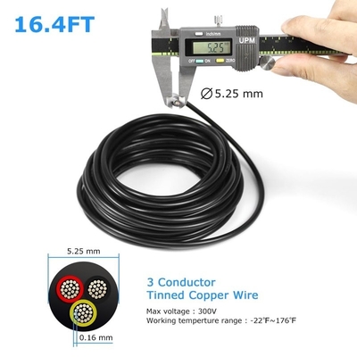 18AWG 2 موصل 20AWG 3 موصل السلك الكهربائي السلك النحاسي المقطر PVC