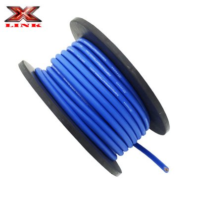 كابل طاقة صناعة الصوت للسيارات 1/0 2 4 8 AWG مقاس PVC سترة مادة مرنة للغاية