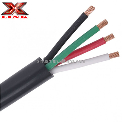موصل متعرج أجهزة منزلية سلك كهربائي 14 ga x4c 18awg x3c باللون الأسود أو الأبيض