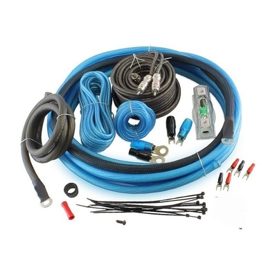 CCA/OFC 12V المواصفات القياسية 4/8 غايج مرنة الصوتية قوة مكبر الأسلاك مجموعة
