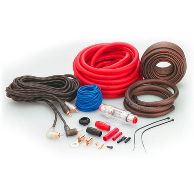 CCA/OFC 12V المواصفات القياسية 4/8 غايج مرنة الصوتية قوة مكبر الأسلاك مجموعة