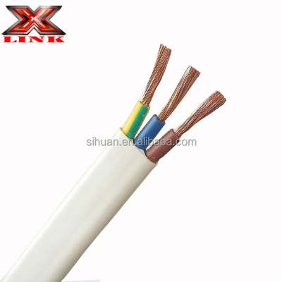 VDE 0281 كابل النحاس المتعرج مادة عزل PVC سلك TPS الأرض التوأم