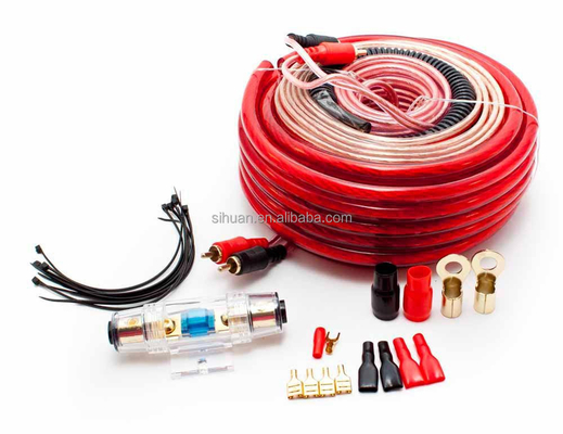 Cca KIT Car Audio Upgrade Subwoofer Installation Kit 8 Gauge (مجموعة تثبيت الصوت تحت الصوت للسيارات)