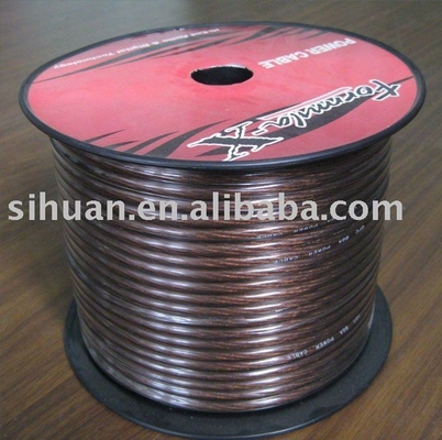 1/0 AWG المقياس سيارة كابل الطاقة الصوتية النحاس مغلفة بالألومنيوم الموصل لتقديم الطاقة