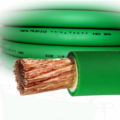 CCA قائد السيارة الصوت الأرض سلك الطاقة الشفاف PVC سترة فوق مرنة 4 AWG مقياس