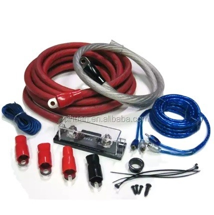 2000W-4000W 4 مقياس CCA كيت مكبرات الأسلاك رجل إلى رجل موصل لتركيب صوت السيارة