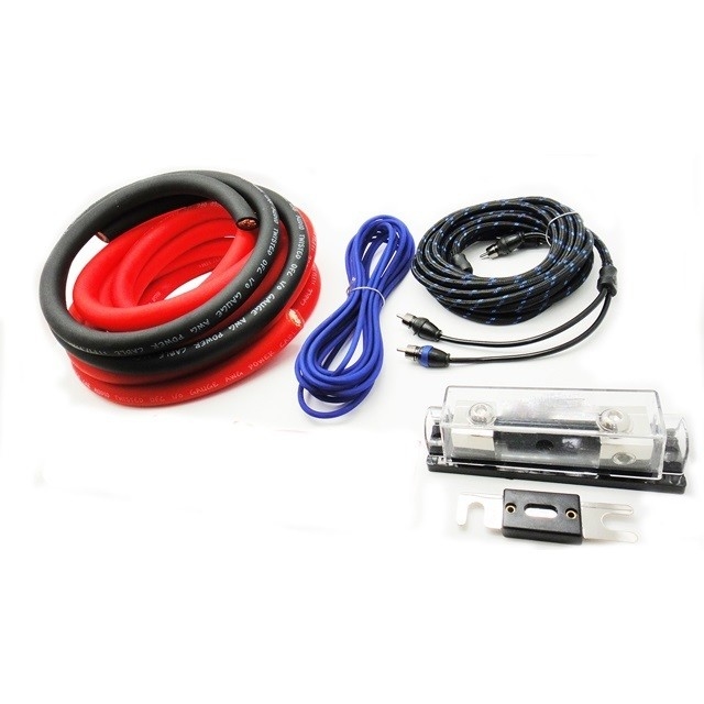OFC COPPER OR CCA 2500W 2000W 1500W مجموعة سلكية مكبر السيارات للكابل الصوتي للسيارة