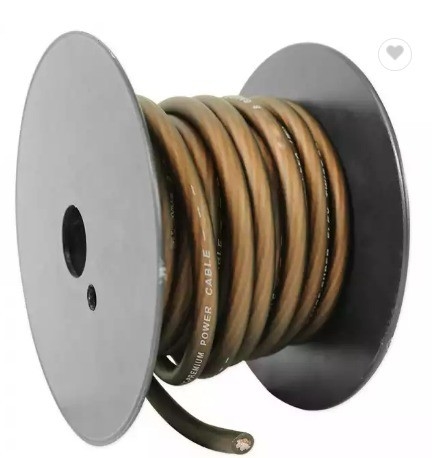 سلك الطاقة الشفاف المرن 1/0awg لتحسين أداء الصوت للسيارات والسيارات