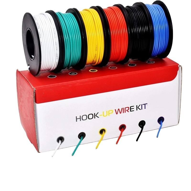 22AWG 1015 سلك التوصيل النحاسي المعدني 600V المتعرج EN5075-2014 UL 1007/1015 المعيار