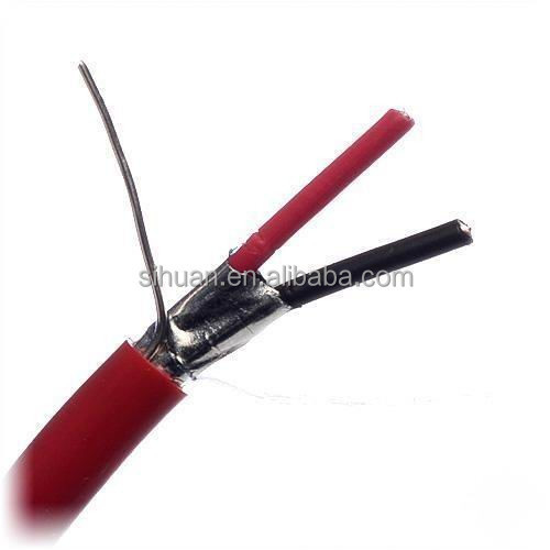 كابل إنذار الحريق مع شهادة CE 2c 4c 6c 1.5mm2 2.5mm2 0.80mm سلك نحاسي عارٍ