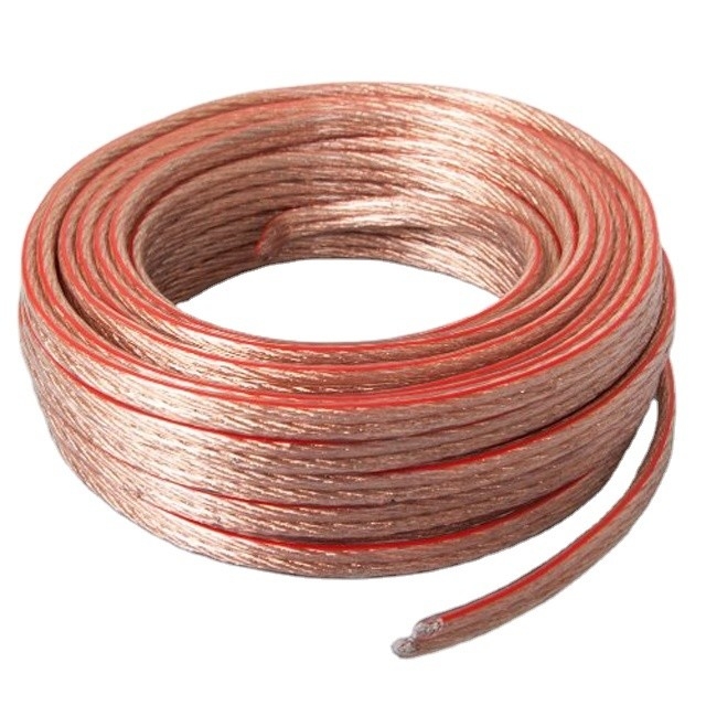 كابل مكبر الصوت الشفاف غير المحمي قطره خارجيه 3.0x6.0mm للصوت الاستثنائي