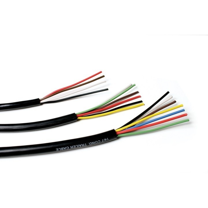 كابل المقطور الصناعي 7 الموصي 10-12-14 AWG GPT PVC الناعمة سترة الأسلاك الملونة