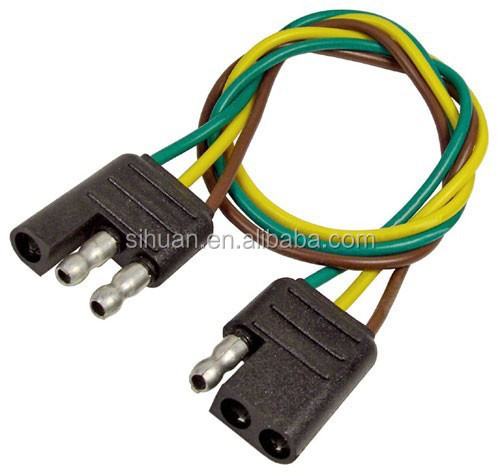 2.8X القطر الخارجي 4c 18AWG سلك مقطورة ملزمة كابل مع سدادة ناقل النحاس العاري