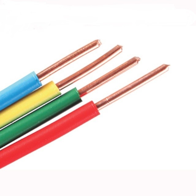 BV RVV سلك الكهرباء الكهربائية النحاسية مع نوع الموصل المتعرج و PVC جاكيت