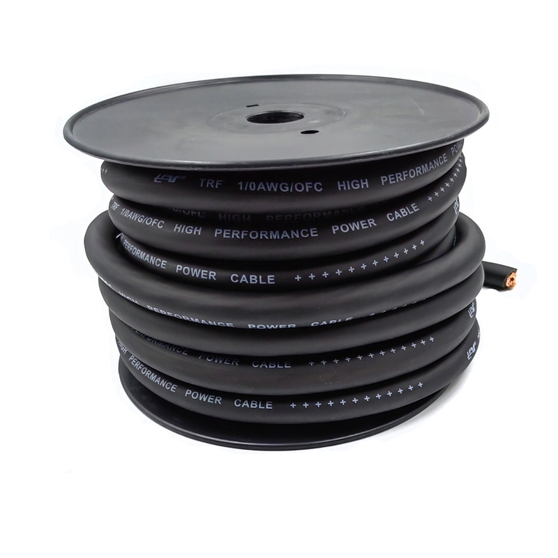 1/0 AWG مقاس ضخم 4/0 GA صوت السيارة OFC كابل الطاقة اللمس الناعم سترة PVC مرنة